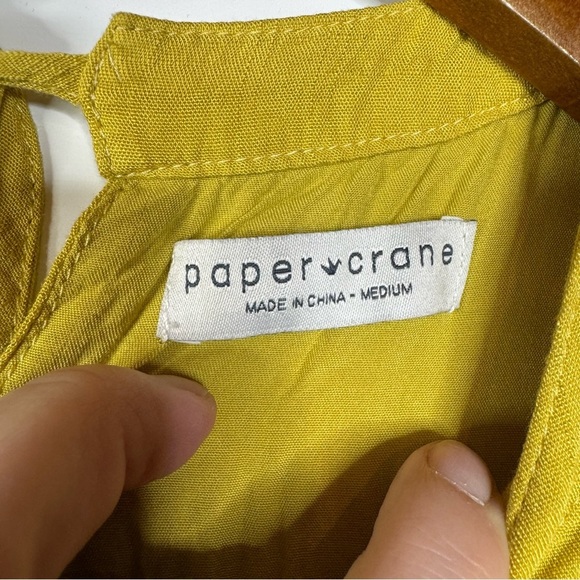 Paper Crane Tiered Mini Dress Size Medium - Picture 3 of 3